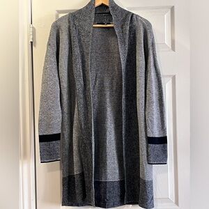 3/$30 FDJ | Women's Gray and Black Open Cardigan | Size XS